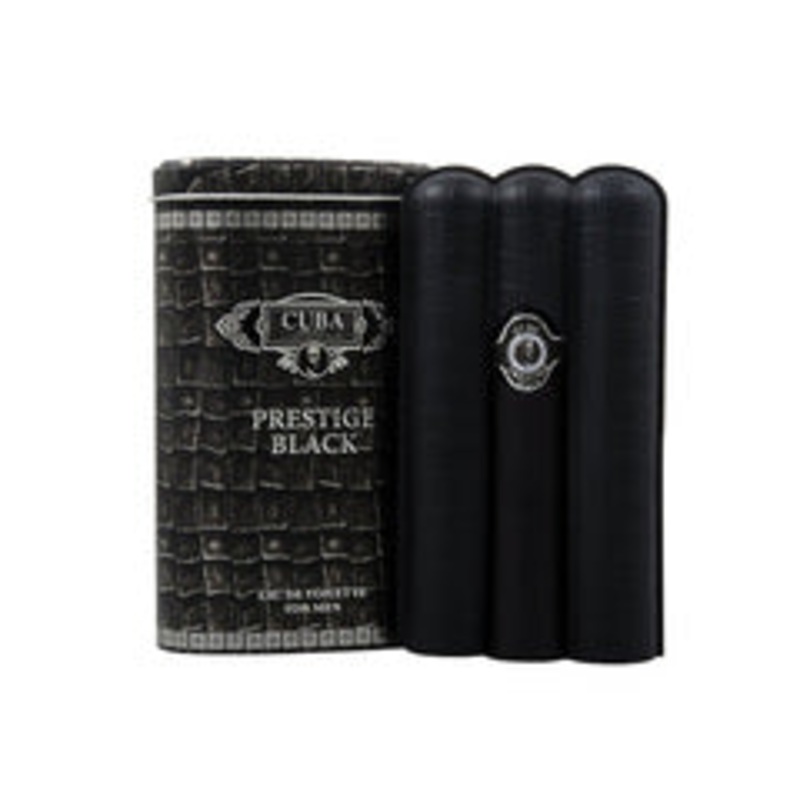 Cuba Prestige Black by Cuba Paris: A Luxury Designer Warm Aromatic Fragrance for Men 1.17oz Eau de Toilette Spray for Men