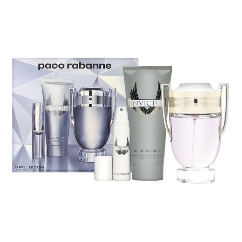 Invictus 3 Piece Gift Set by Paco Rabanne for Men