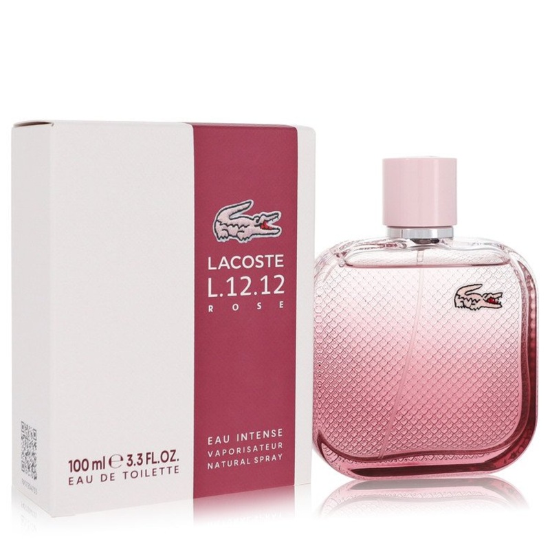 Lacoste Eau De Lacoste L.12.12 Rose Eau Intense by Lacoste Eau De Toilette Spray 3.3 oz for Women – Premium Designer Fragrance
