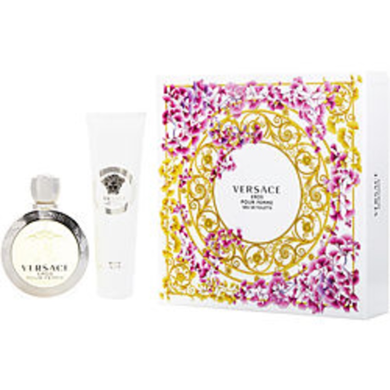 Perfume Versace Eros Femme 2Pcset 3.4 Oz  EDT Spray / 5.0 Bl for Women