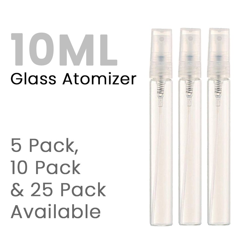 DIY 10ml Eco Atomizers – Glass Decant Atomizer Set 5 Pack
