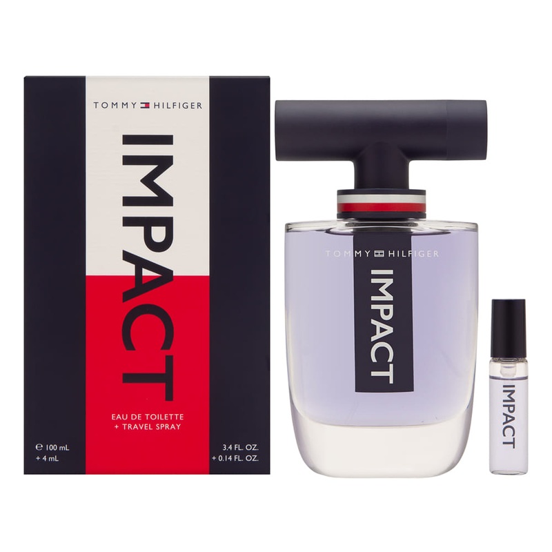 Impact by Tommy Hilfiger for Men 3.4 oz Eau de Toilette Spray + 0.14 oz Eau de Toilette Spray