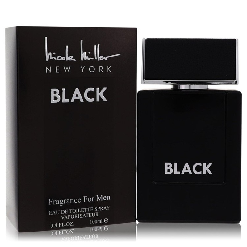 Nicole Miller Black by Nicole Miller Eau De Toilette Spray 3.4 oz for Men – Premium Designer Fragrance