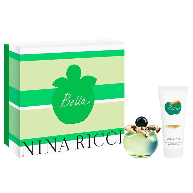 Nina Ricci Bella 2PCS Gift Set – 50ML EDT Spray + 75ML Body Lotion (Women)
