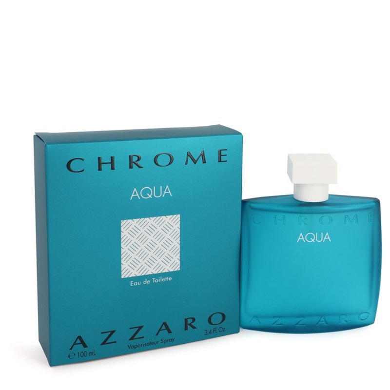 Chrome Aqua by Azzaro For Men Eau De Toilette Spray 3.4 oz