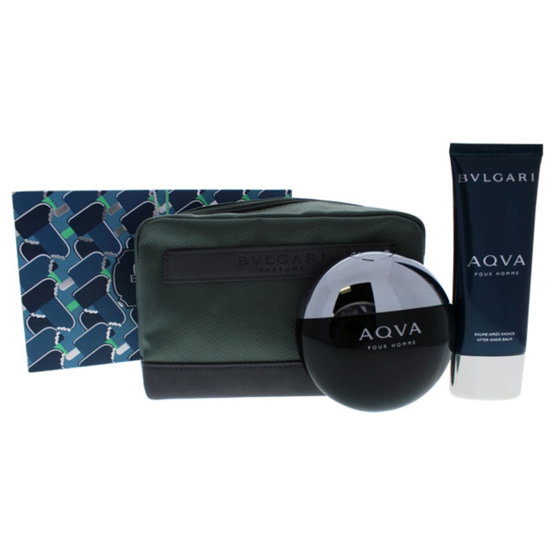 Bvlgari Aqva by Bvlgari for Men – 3 Pc Gift Set 3 oz.