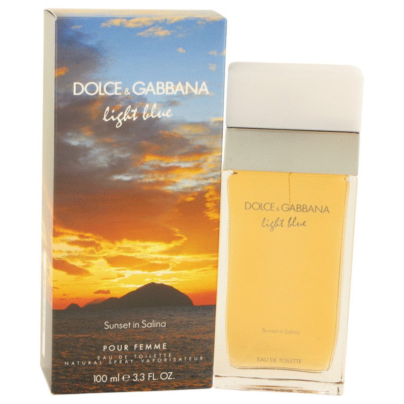 Light Blue Sunset in Salina by Dolce & Gabbana For Women Eau De Toilette Spray 3.4 oz