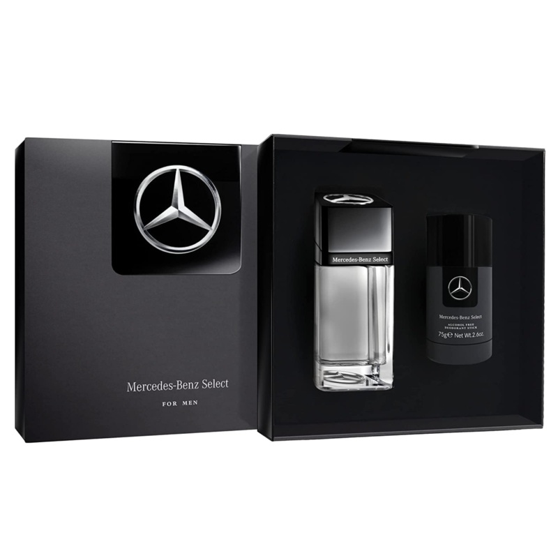 Mercedes Benz Select Gift Set – 50ML EDT Spray + 75G Deodorant Stick (Men)