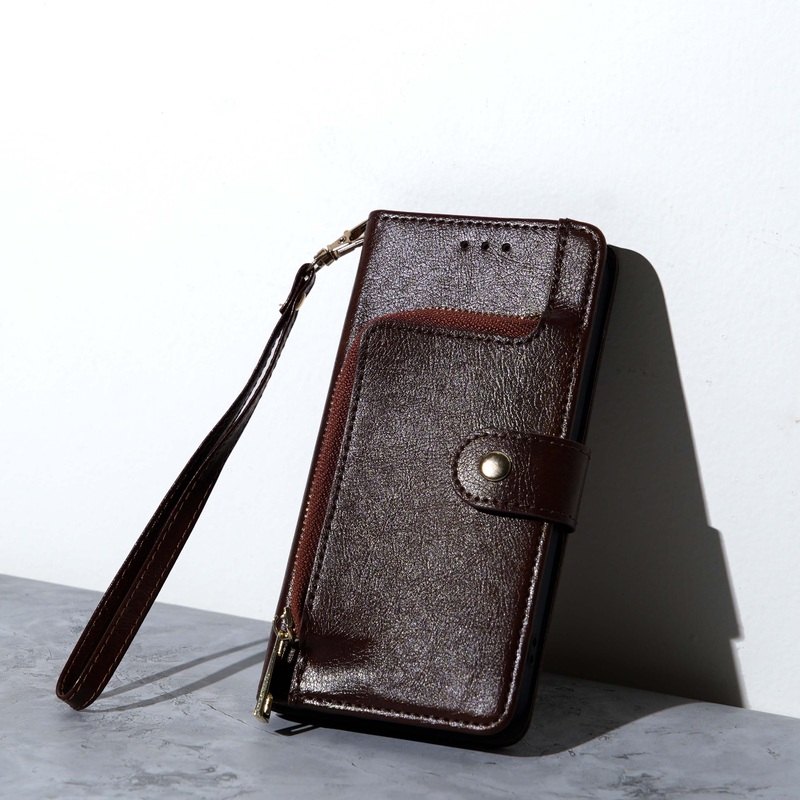 Chokore Leather Wallet Cover with Card Pocket (Brown) for iPhone IPHONE 14