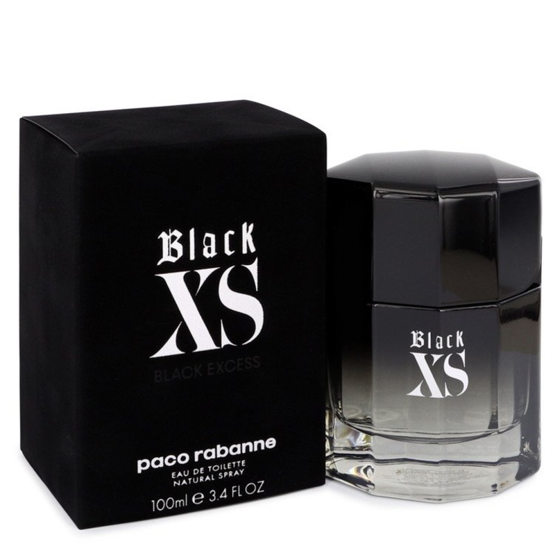 Black XS by Paco Rabanne Eau De Toilette Spray (2018 New Packaging) 3.4 oz for Men – Premium Designer Fragrance