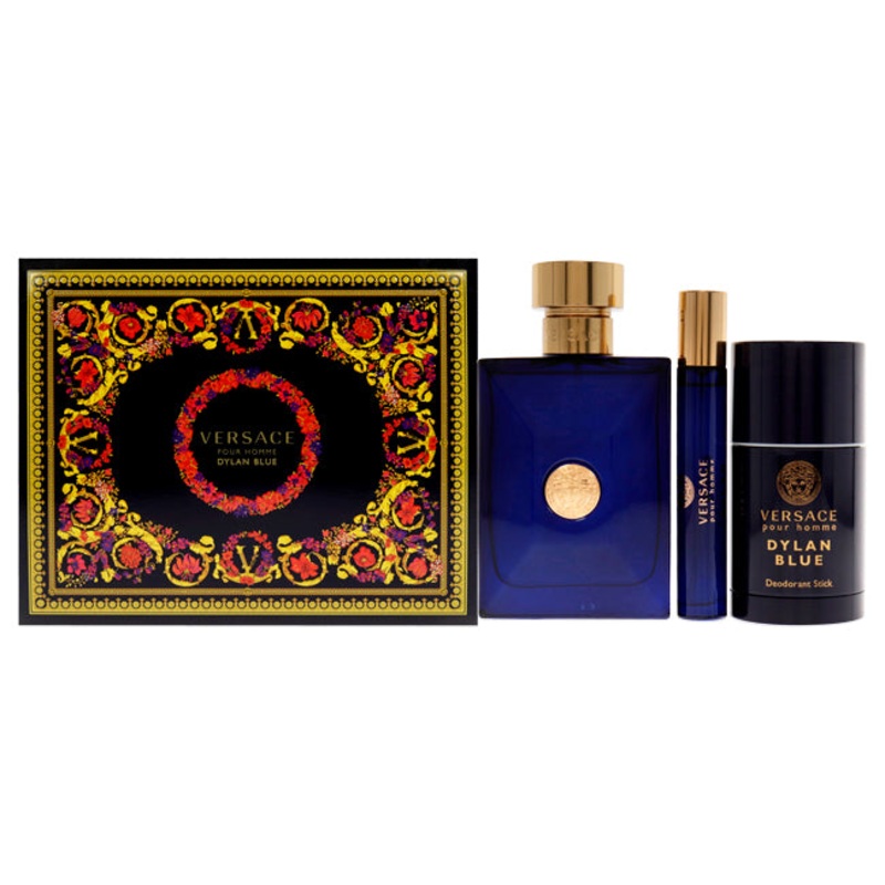 Dylan Blue by Versace for Men – 3 Pc Gift Set 3.4 oz.
