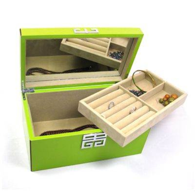 Seya Green Lacquer Jewelry Box Style No. MPM-220G