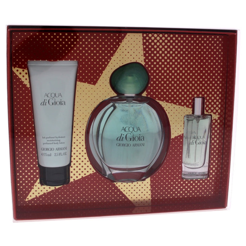 Acqua Di Gioia by Giorgio Armani for Women – 3 Pc Gift Set 3.4 oz.