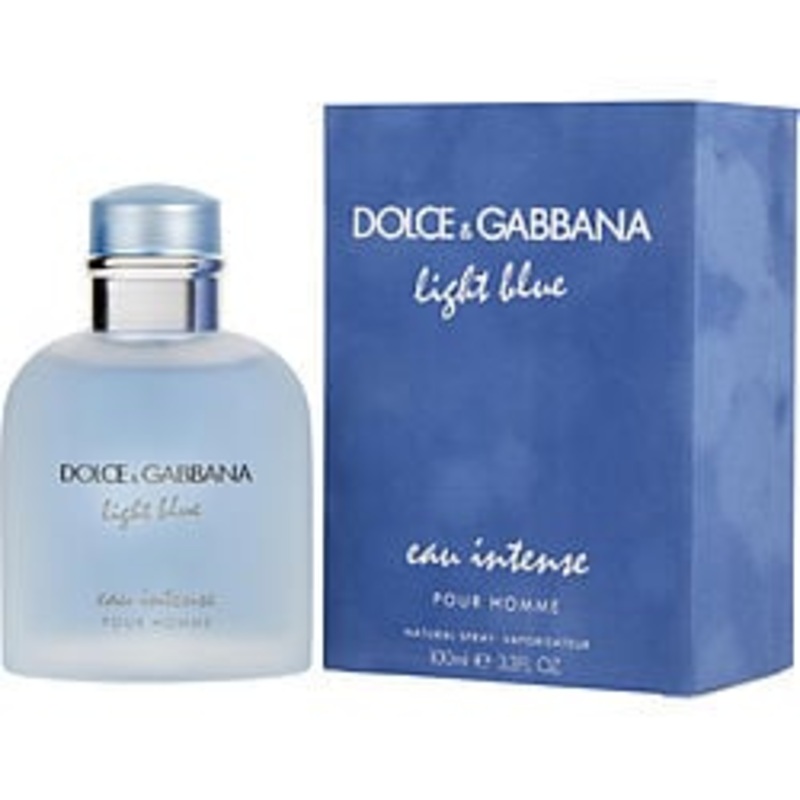 Dg Light Blue Eau Intense Eau De Parfum Spray 3.4 Oz by Dolce & Gabbana for Men