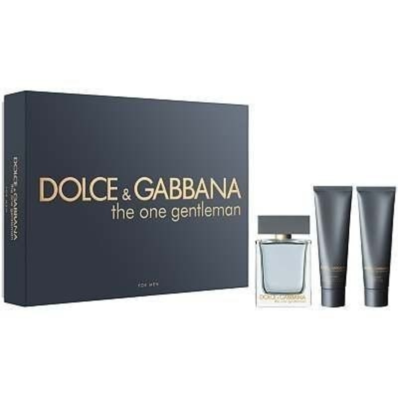 The One Gentleman Gift Set by Dolce & Gabbana 2 Piece Gift Set: 3.3 Oz Eau De Toilette Spray + 2.5 Oz After Shave Balm. For Men