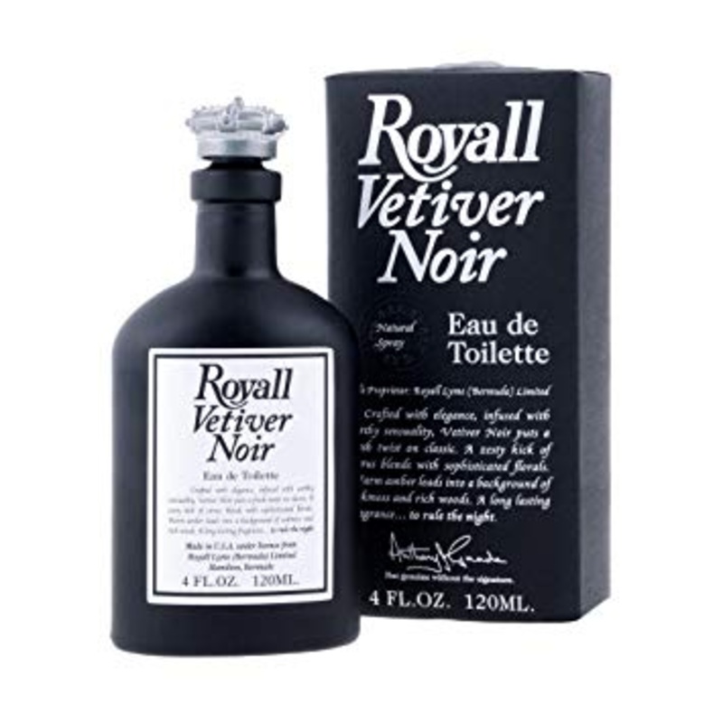 Vetiver Noir by Royall Lyme Bermuda 4.0 oz Eau de Toilette Spray for Men