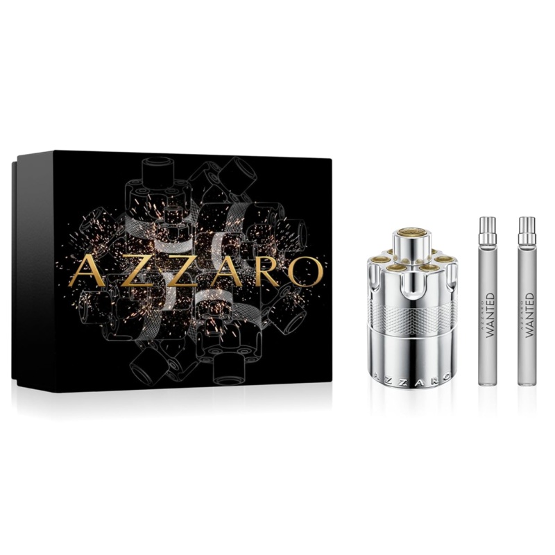 Azzaro Wanted (Eau De Parfum Edition) 3PCS Gift Set – 100ML EDP Spray + 2 X 10ML EDP Spray (Men)