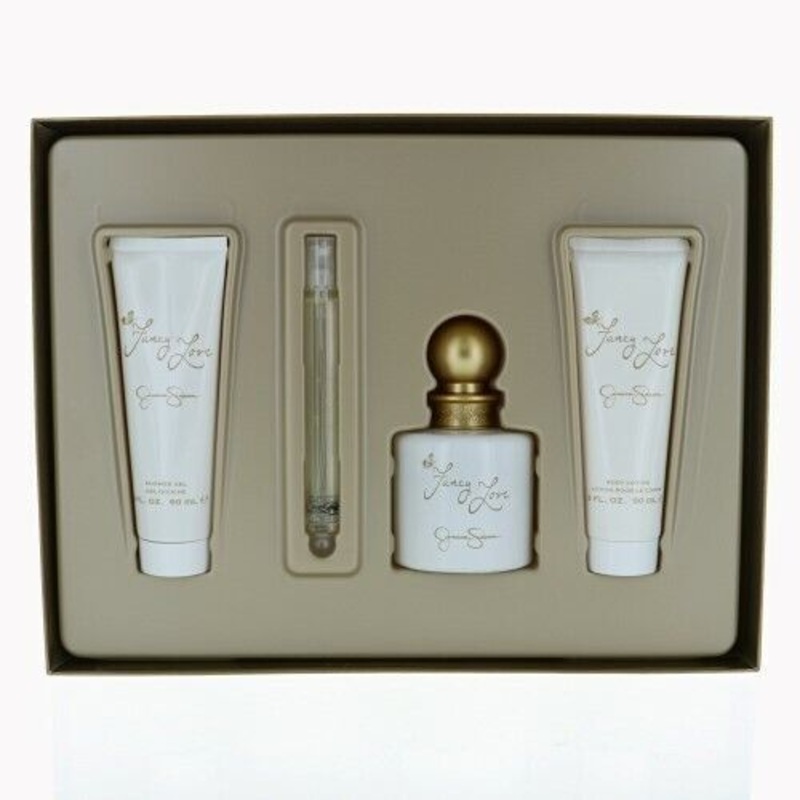 Fancy Love By Jessica Simpson Perfume 4 Piece Gift Set – 3.4 Oz Edp Spray For Women – Gift Set