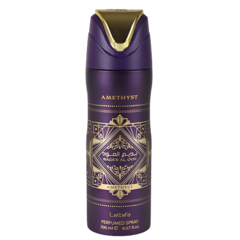 Lattafa Badee Al Oud Amethyst Deodrant Spray 6.7 Oz