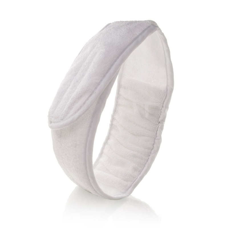 Spa Sister Thirsty Microfiber Hairband White/White