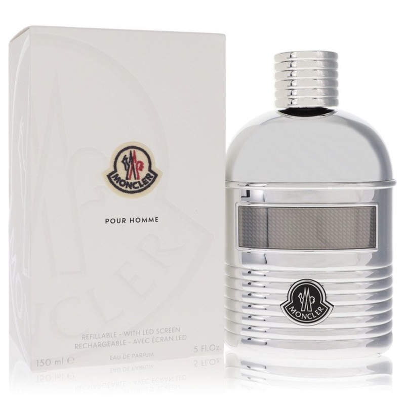 Moncler by Moncler Eau De Parfum Spray (Refillable + LED Screen) 5 oz for Men – Premium Designer Fragrance