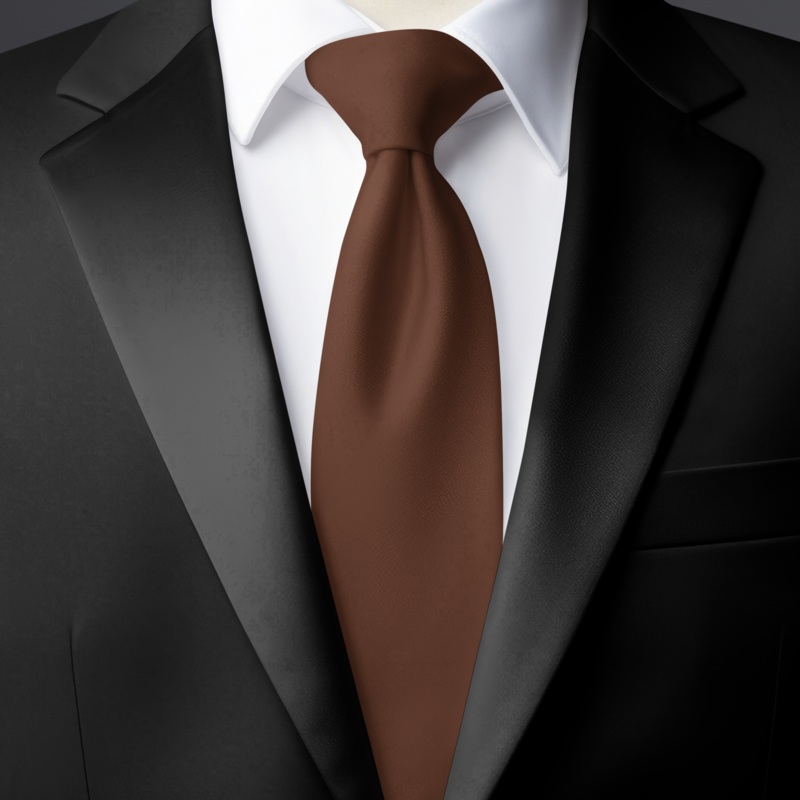 Chokore Rust Silk Tie – Solid line