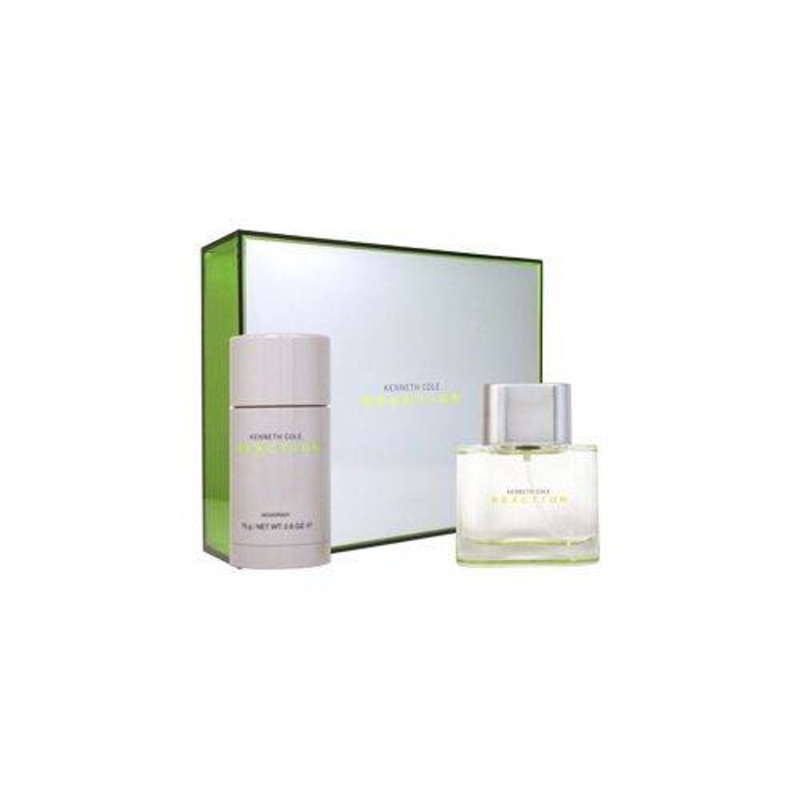 Kenneth Cole Reaction by Kenneth Cole for Men 2 Piece Set Includes: 1.7 oz Eau de Toilette Spray + 2.6 oz Deodorant Stick