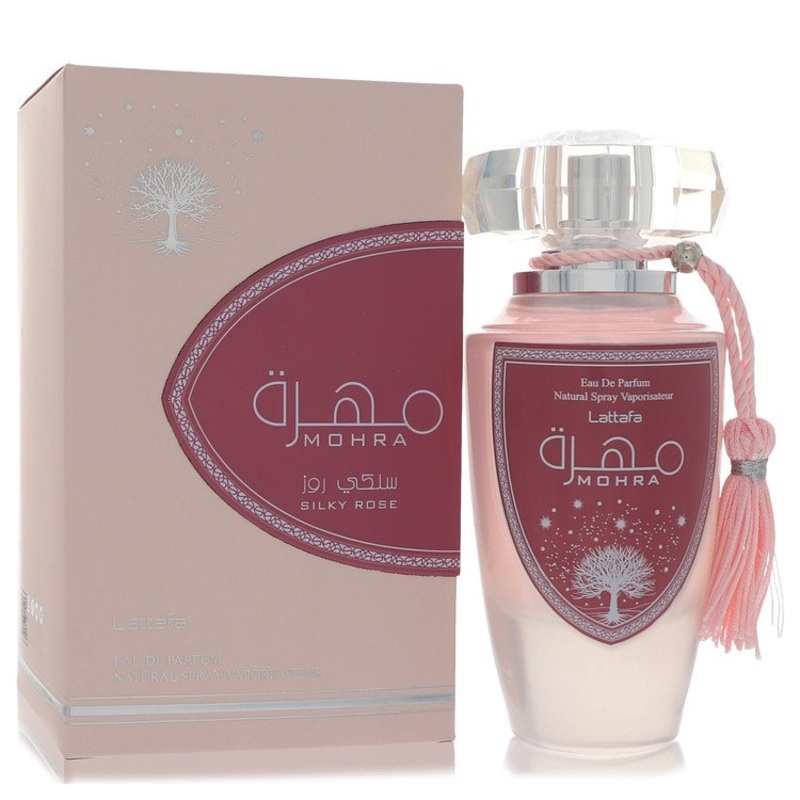 Lattafa Mohra Silky Rose by Lattafa For Women Eau De Parfum Spray 3.4 oz
