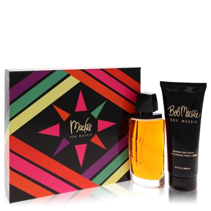 Mackie by Bob Mackie Gift Set — 3.4 oz Eau De Toilette Spray + 6.8 oz Body Cream for Women – Premium Designer Fragrance
