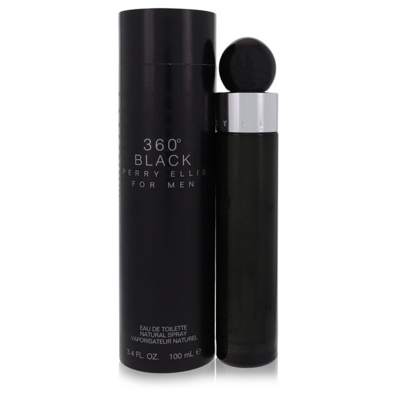 360 Black EDT Spray 3.4 Oz Cologne by Perry Ellis for Men