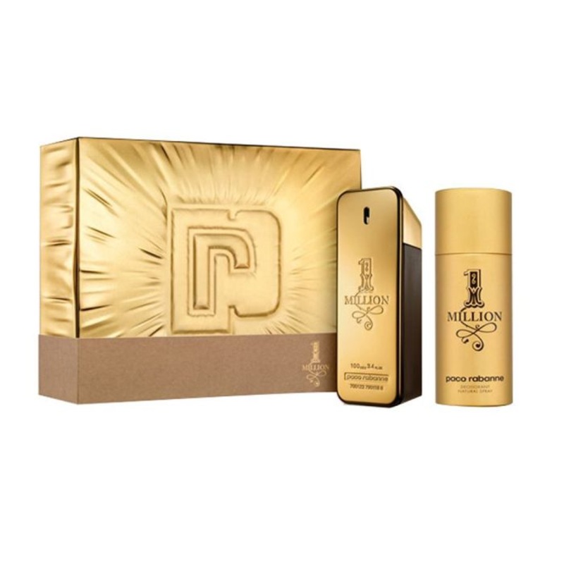 ONE MILLION M 2 PC SET by Paco Rabanne for Men
