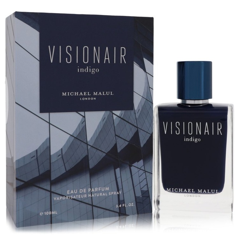 Visionair Indigo by Michael Malul For Men Eau De Parfum Spray 3.4 oz