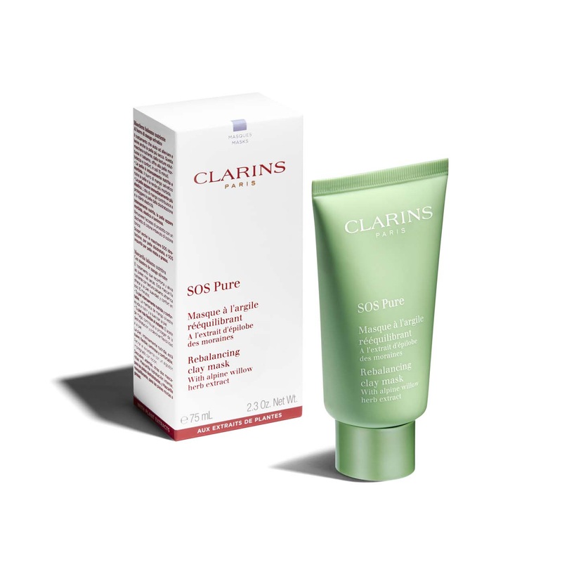 Clarins SOS Pure Rebalancing Clay Mask 2.3 OZ Clay Mask