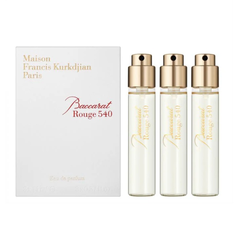 Maison Francis Kurkdjian Baccarat Rouge 540 Travel Gift Set (3 X 11ML) EDP Spray (Unisex)