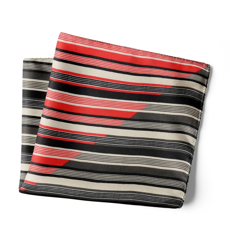 Chokore Printed Pure Silk Pocket Square 13.513.5