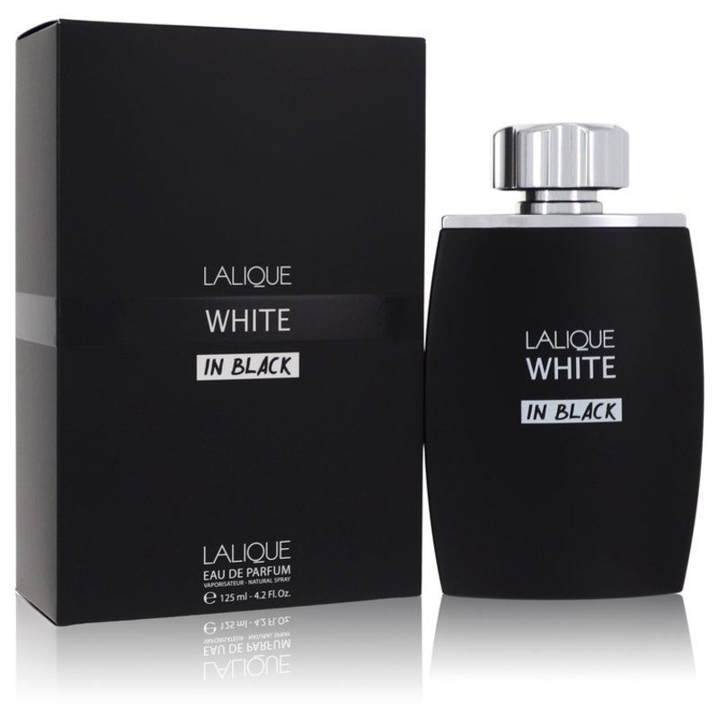 Lalique White In Black by Lalique Eau De Parfum Spray (Unboxed) 4.2 oz / 125 ml for Men