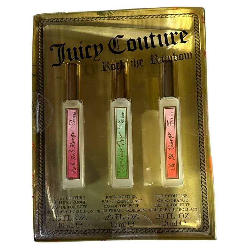 Juicy Couture Juicy Couture Rock The Rainbow Rollerball 3pc Set 10ml EDT (L)