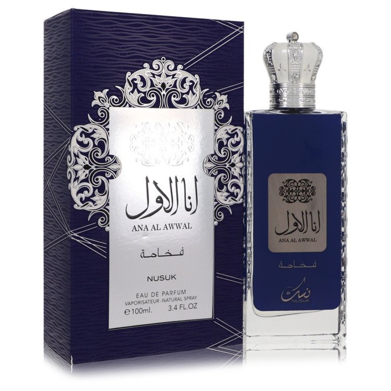 Ana Al Awwal Blue by Nusuk Eau De Parfum Spray 3.4 oz for Men – Premium Designer Fragrance