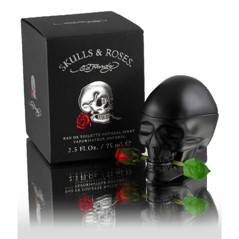 Ed Hardy Skulls & Roses by Christian Audigier 3.4 Oz. Eau De Toilette For Men