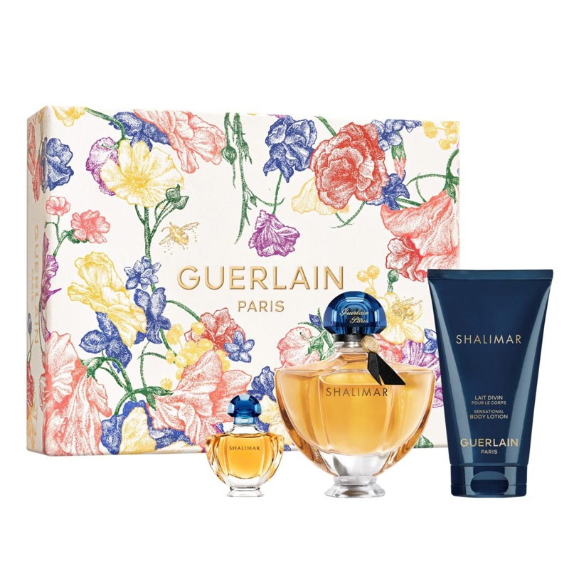 Guerlain Shalimar (Eau De Parfum) 3PCS Gift Set – 50ML EDP Spray + 75ML Body Lotion + 5ML EDP Spray (Women)
