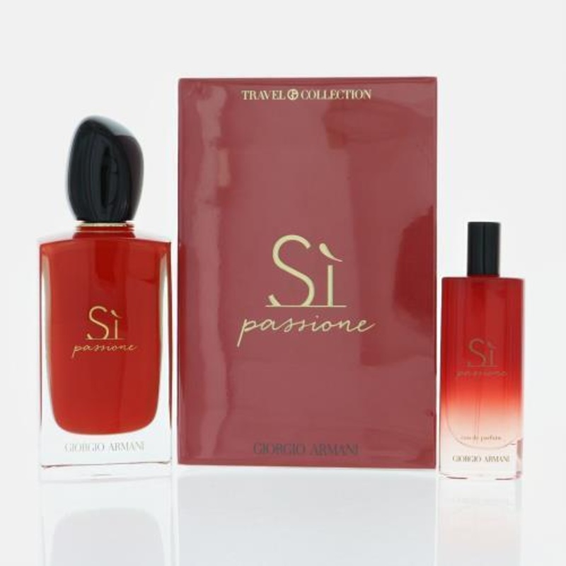 Perfume Giorgio Armani Si Passione 2Pcset 3.4 Oz  EDP Spray / 15Ml  for Women