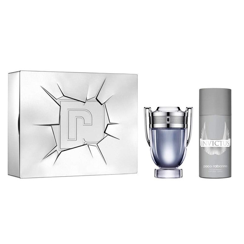 Paco Rabanne Invictus 2pc Set 100ml EDT (M)