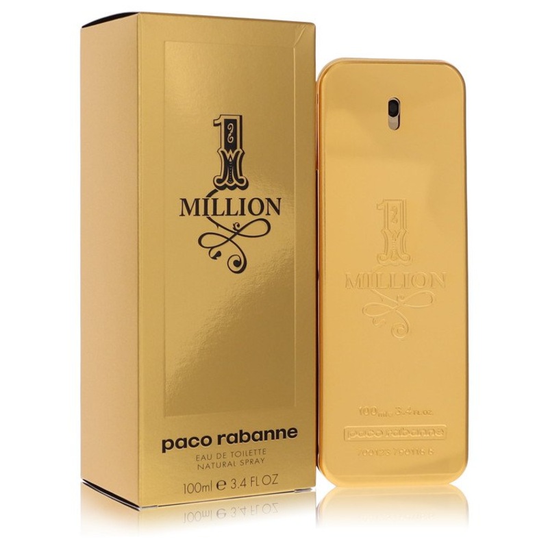 Paco Rabanne 1 Million Eau De Toilette Spray 3.4 Oz by Paco Rabanne for Men