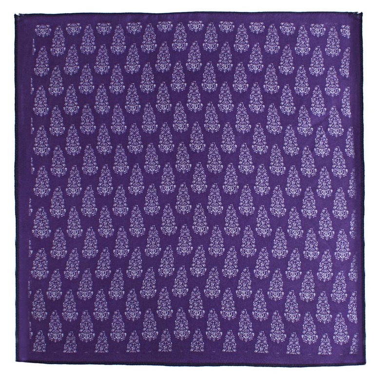 Chokore Deep Purple Silk Pocket Square – Indian At Heart line