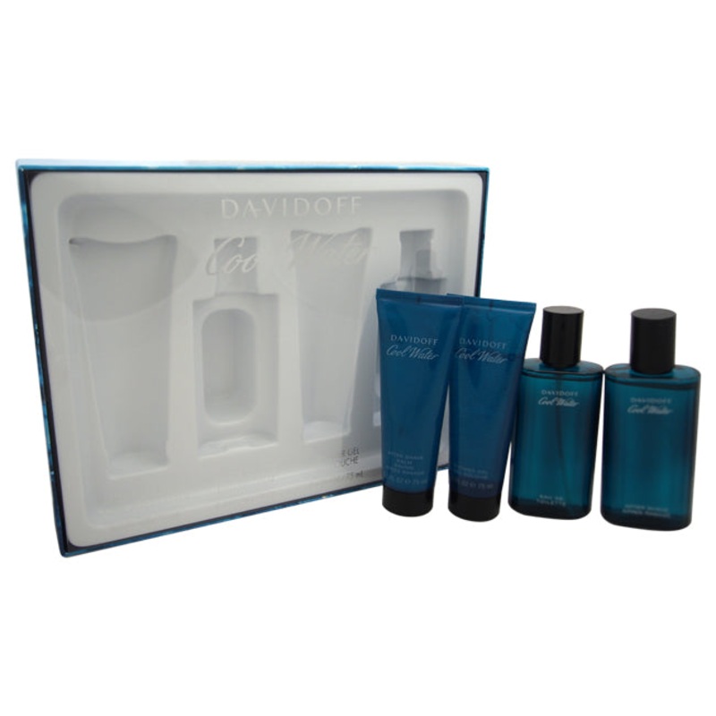 Cool Water by Davidoff for Men – 4 Pc Gift Set 2.5 oz.