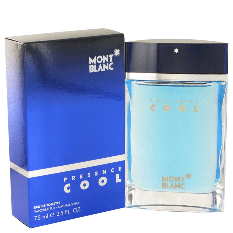 Presence Cool by Mont Blanc For Men Eau De Toilette Spray 2.5 oz