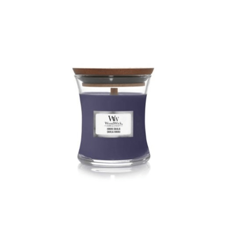 Woodwick Hinoki Dahlia Mini Hourglass Candle