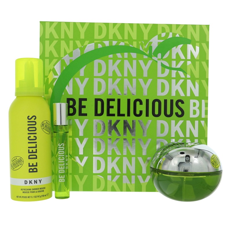 Be Bedelicious By Dkny Perfume 3 Piece Gift Set – 3.4 Oz Edp Spray, 0.5 Oz Edp Spray, 5.1 Oz Refreshing Shower Mousse For Women – Gift Set