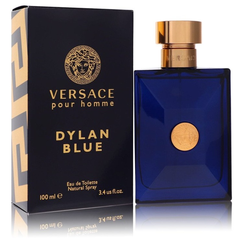 Versace Pour Homme Dylan Blue by Versace Eau De Toilette Spray 3.4 oz for Men – Premium Designer Fragrance