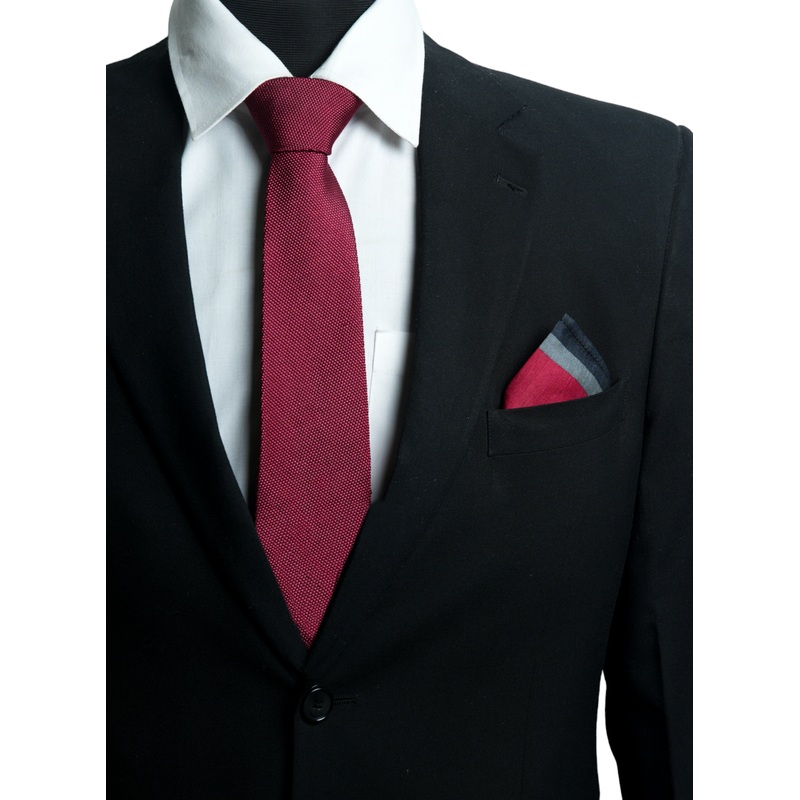 Chokore Garnet – Pocket Square & Chili – Necktie